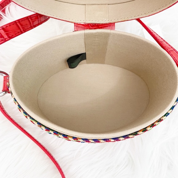 Sam Edelman Red Straw Crossbody Bag - Picture 10 of 10